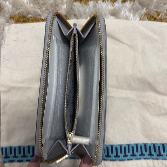 Tory Burch Gray Leather Wallet - Picture 7 of 7